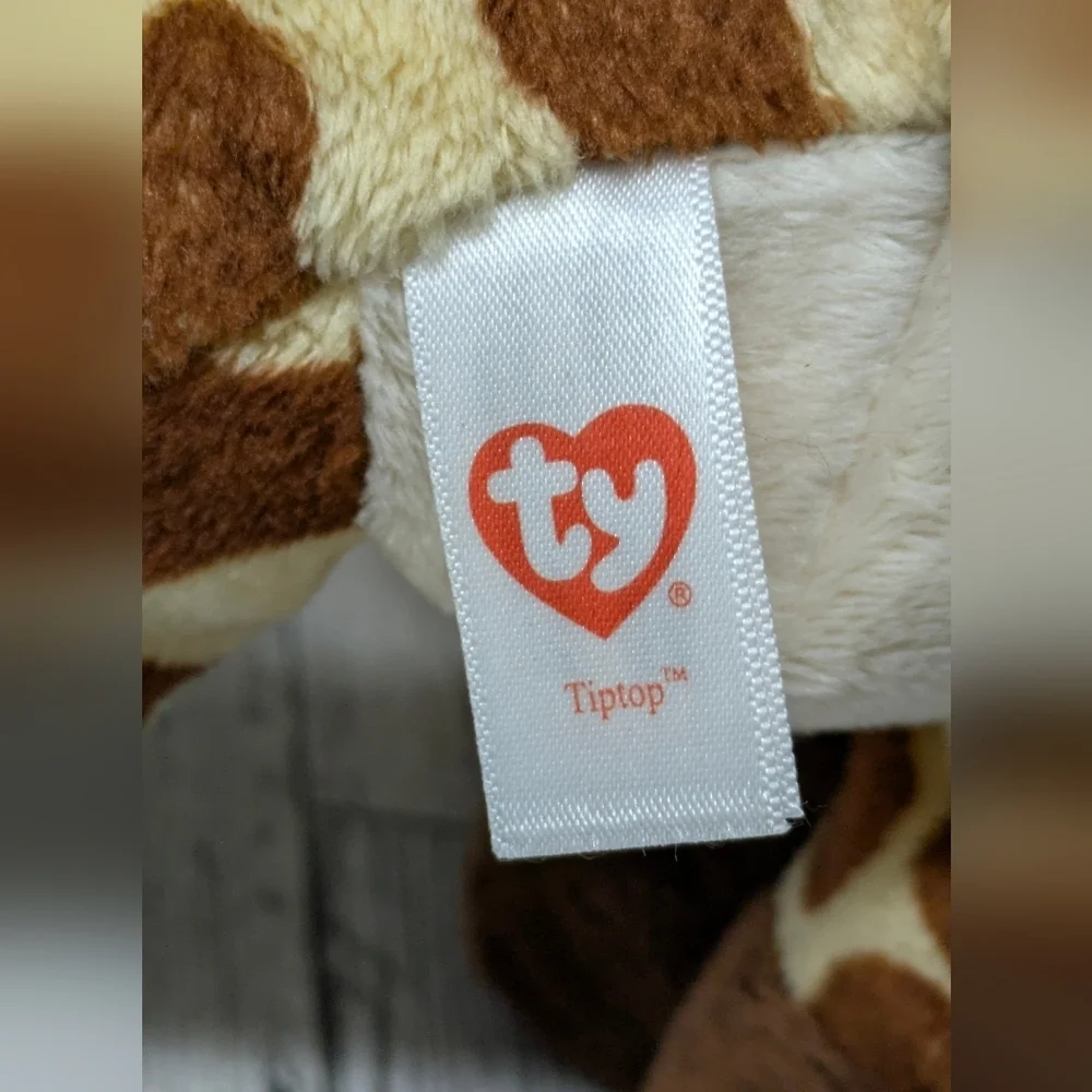 Ty Tiptop Giraffe Plush - Brown and White